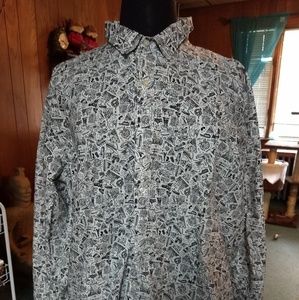 Disney Parks Exclusive long sleeve button down top